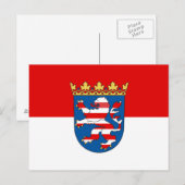 Vlag van Hessen Briefkaart (Voorkant / Achterkant)