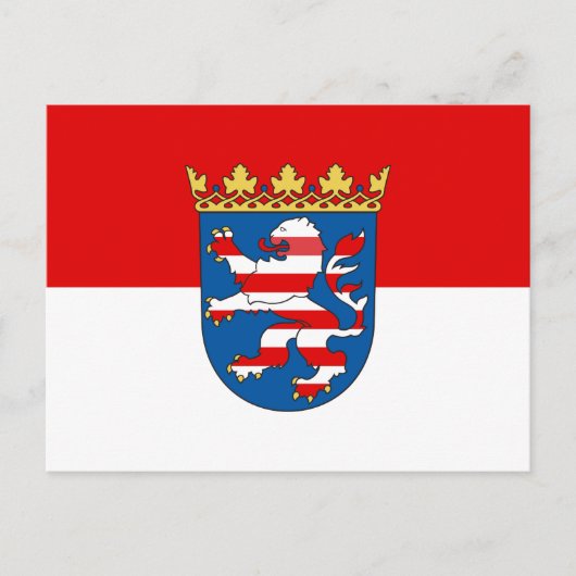 Vlag van Hessen Briefkaart (Voorkant)