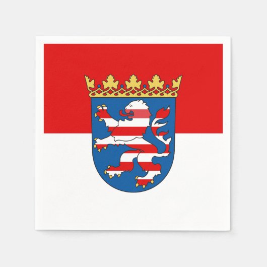 Vlag van Hessen Papieren servetten (Voorkant)