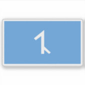 Vlag van het Afshar volk, Azerbeidzjan Sticker (Voorkant)