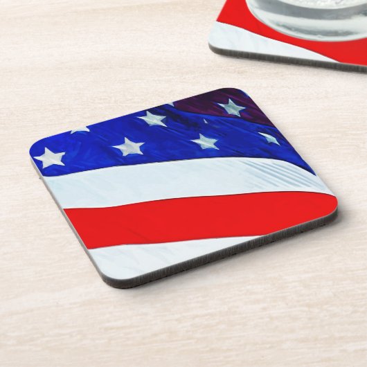 Vlag van het Amerikaanse Abstracte impressionisme Bier Onderzetter (Linkerzijde)