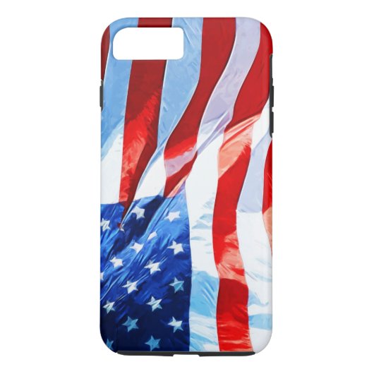 Vlag van het Amerikaanse Abstracte impressionisme Case-Mate iPhone Case (Achterkant)