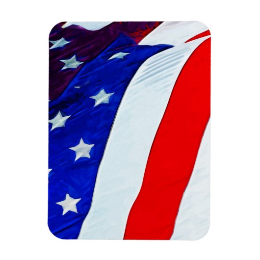 Vlag van het Amerikaanse Abstracte impressionisme Magneet (Verticaal)