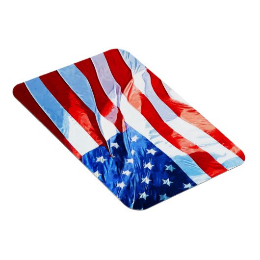 Vlag van het Amerikaanse Abstracte impressionisme Magneet (Rechterzijde)