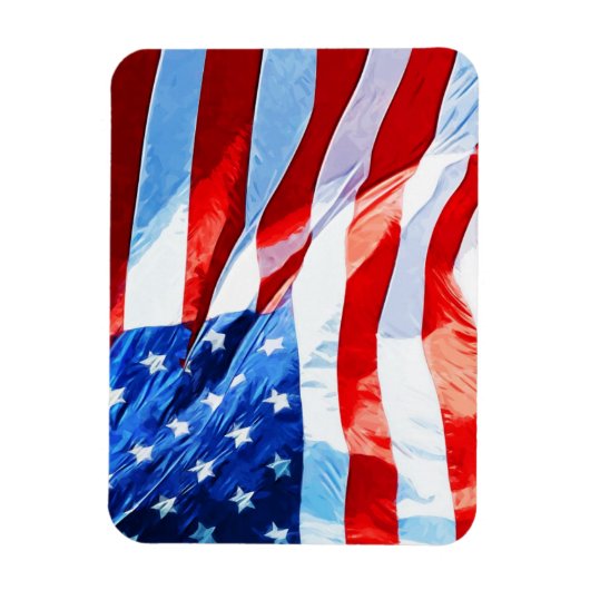 Vlag van het Amerikaanse Abstracte impressionisme Magneet (Verticaal)