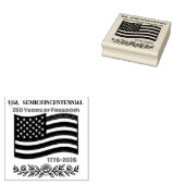 Vlag van het Amerikaanse Semiquincentennial 250 Ja Rubberstempel (Gestempeld)