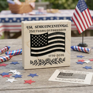 Vlag van het Amerikaanse Semiquincentennial 250 Ja Rubberstempel