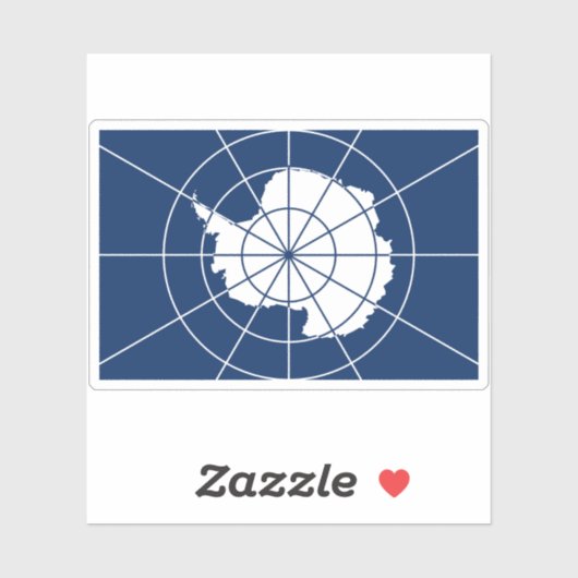 Vlag van het Antarctisch Verdrag Sticker (Vel)