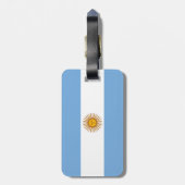 Vlag van het Argentijnse Bagagelabel met lederriem (Achterkant verticaal)