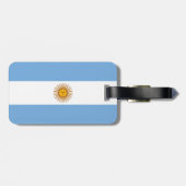 Vlag van het Argentijnse Bagagelabel met lederriem (Achterkant horizontaal)