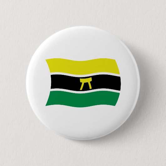 Vlag van het Ashanti-volk Knop Ronde Button 5,7 Cm (Voorkant)