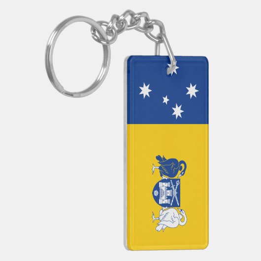 Vlag van het Australische Hoofdstedelijk Gebied Sleutelhanger (Voorkant Links)
