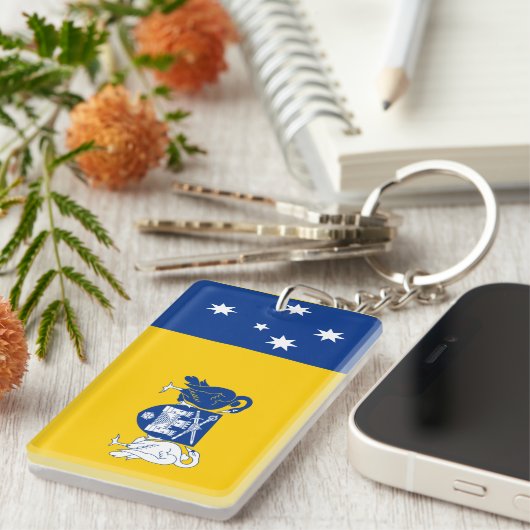Vlag van het Australische Hoofdstedelijk Gebied Sleutelhanger (Voorkant Rechts)