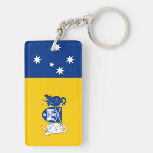 Vlag van het Australische Hoofdstedelijk Gebied Sleutelhanger (achterkant)