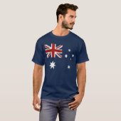 Vlag van het Australische Mannen T-shirt (Voorkant volledig)