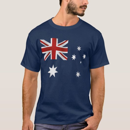 Vlag van het Australische Mannen T-shirt (Voorkant)