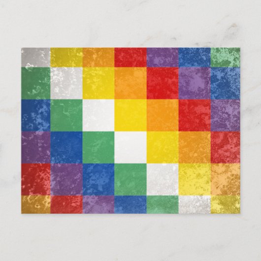 Vlag van het Aymara-volk Briefkaart (Voorkant)