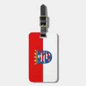 Vlag van het Bagagelabel Hessen (Voorkant verticaal)