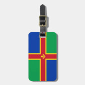 Vlag van het Bagagelabel Lincolnshire (Voorkant verticaal)