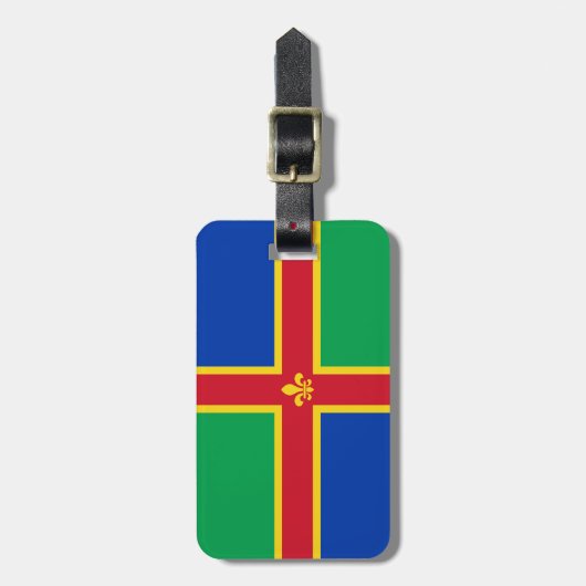 Vlag van het Bagagelabel Lincolnshire (Voorkant verticaal)