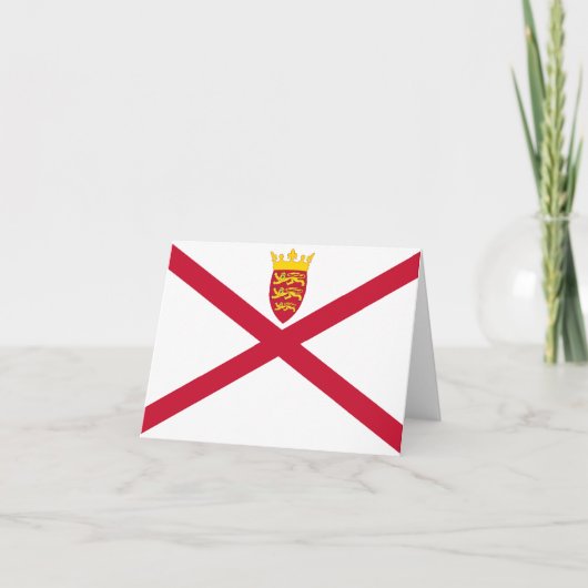 Vlag van het Bailiwick of Jersey Kaart (Voorkant)
