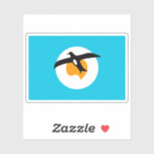 Vlag van het Banabanvolk, Micronesië, Oceanië Sticker (Vel)