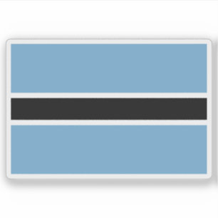 Vlag van het Batswana-volk, Rep. Zuid-Afrika Sticker