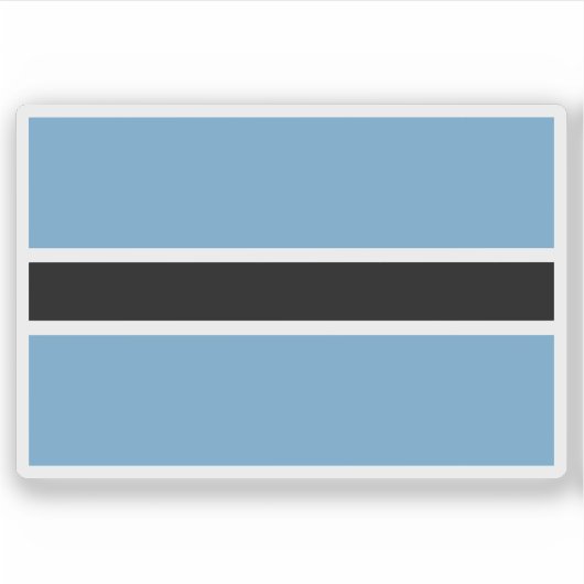 Vlag van het Batswana-volk, Rep. Zuid-Afrika Sticker (Voorkant)