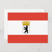 Vlag van het Berlijnse Briefkaart van Uitnodiging (Voorkant / Achterkant)