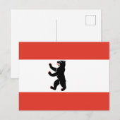 Vlag van het Berlijnse Briefkaart van Uitnodiging (Voorkant / Achterkant)