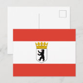 Vlag van het Berlijnse Briefkaart van Uitnodiging (Voorkant / Achterkant)