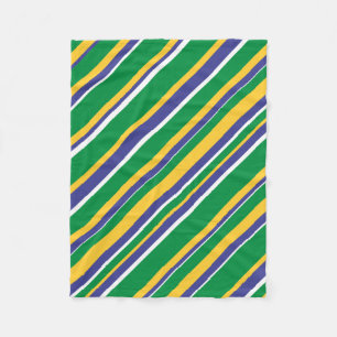 Vlag van het Braziliaanse geïnspireerde patroon v Fleece Deken