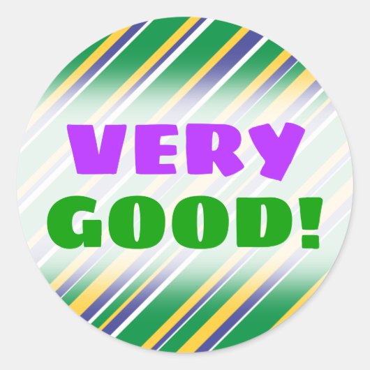 Vlag van het Braziliaanse geïnspireerde patroon va Ronde Sticker (Voorkant)