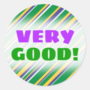 Vlag van het Braziliaanse geïnspireerde patroon va Ronde Sticker