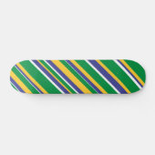 Vlag van het Braziliaanse geïnspireerde patroon va Skateboard (Horizontaal)