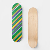 Vlag van het Braziliaanse geïnspireerde patroon va Skateboard (Voorkant)