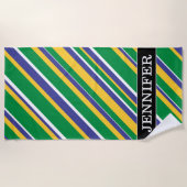 Vlag van het Braziliaanse geïnspireerde patroon va Strandlaken (Voorkant)