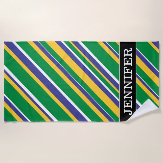 Vlag van het Braziliaanse geïnspireerde patroon va Strandlaken (Voorkant)