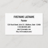 Vlag van het Braziliaanse geïnspireerde patroon va Visitekaartje (Achterkant)