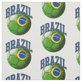 Vlag van het Braziliaanse Voetbal Patroon Stof