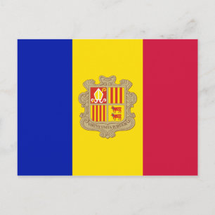 Vlag van het Briefkaart Andorra