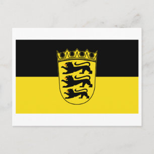 Vlag van het Briefkaart Baden-Württemberg