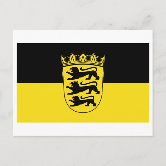 Vlag van het Briefkaart Baden-Württemberg (Voorkant)