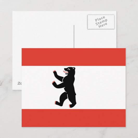 Vlag van het Briefkaart Berlijn (Voorkant / Achterkant)