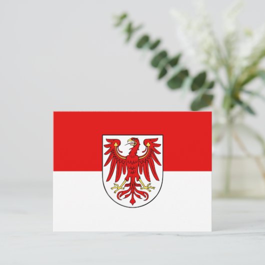 Vlag van het Briefkaart Brandenburg (Staand voorkant)