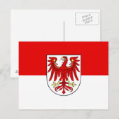 Vlag van het Briefkaart Brandenburg (Voorkant / Achterkant)