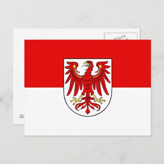 Vlag van het Briefkaart Brandenburg (Voorkant / Achterkant)