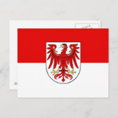 Vlag van het Briefkaart Brandenburg (Voorkant / Achterkant)