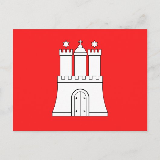 Vlag van het Briefkaart Hamburg (Voorkant)