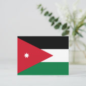 Vlag van het Briefkaart Jordanië (Staand voorkant)